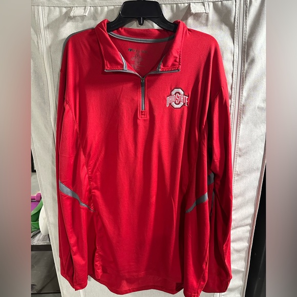 Holloway Other - Ohio State Buckeyes Shirt Mens 2XL Red 1/4 Zip Long Sleeve Pullover OSU